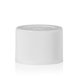 Childproof screwcap PP white 24.410