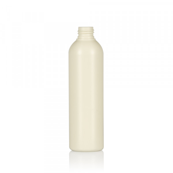 250 ml bottle Basic Round recycled HDPE Ivory 24.410