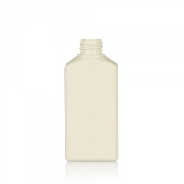250 ml bottle Standard Square recycled HDPE ivory 28.410
