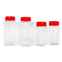 Spice Square jars PET