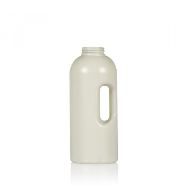 1000 ml Dosingbottle Compact Round recycled HDPE ivory One2dose D43