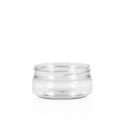 100 ml jar Clear Cylinder PET transparent