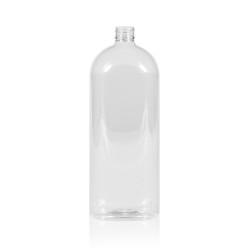 1000 ml bottle Basic Oval PET transparent 28.410