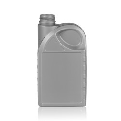 1000 ml bottle Oil HDPE silver 