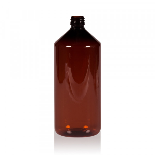 1000 ml bottle Pharma PET brown 28.410