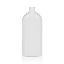 500 ml bottle Basic Oval HDPE white 24.410
