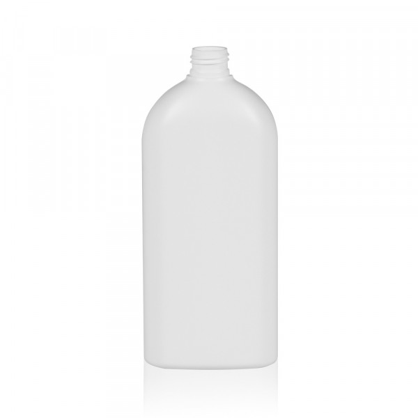 500 ml bottle Basic Oval HDPE white 24.410