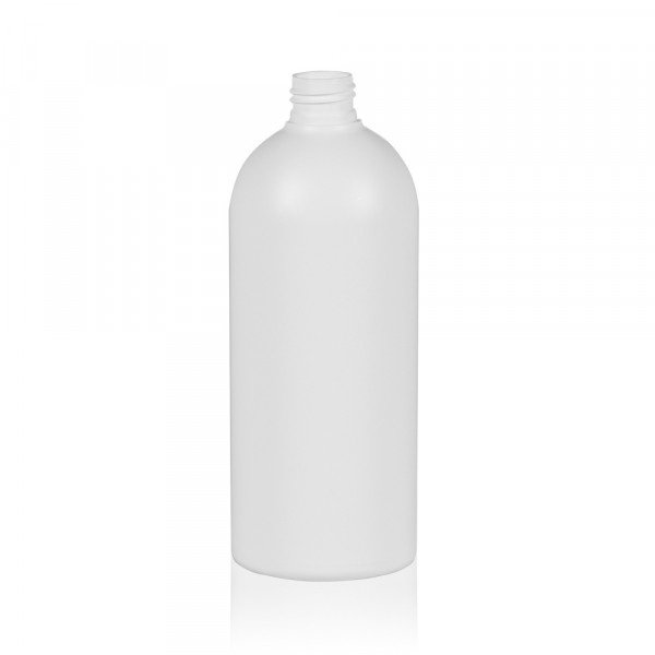 500 ml bottle Basic Round HDPE white 24.410
