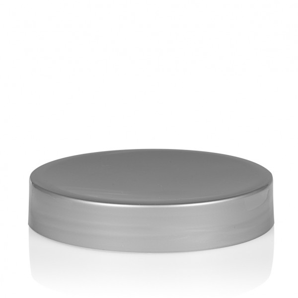 Screw lid Glossy sharp 100 ml PP silver