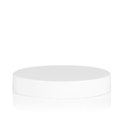 Screw lid transparent cylinder 70 mm white