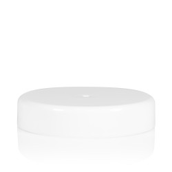 Screw lid transparent cylinder 82 mm white