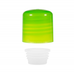 Screwcap + insert PP green 24.410