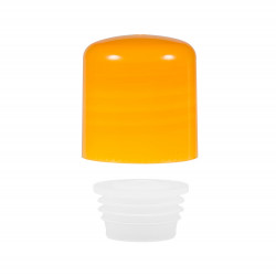 Screwcap + insert PP orange 24.410