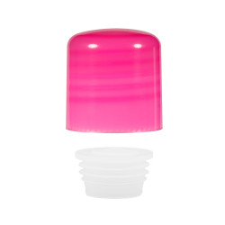 Screwcap + insert PP pink 24.410